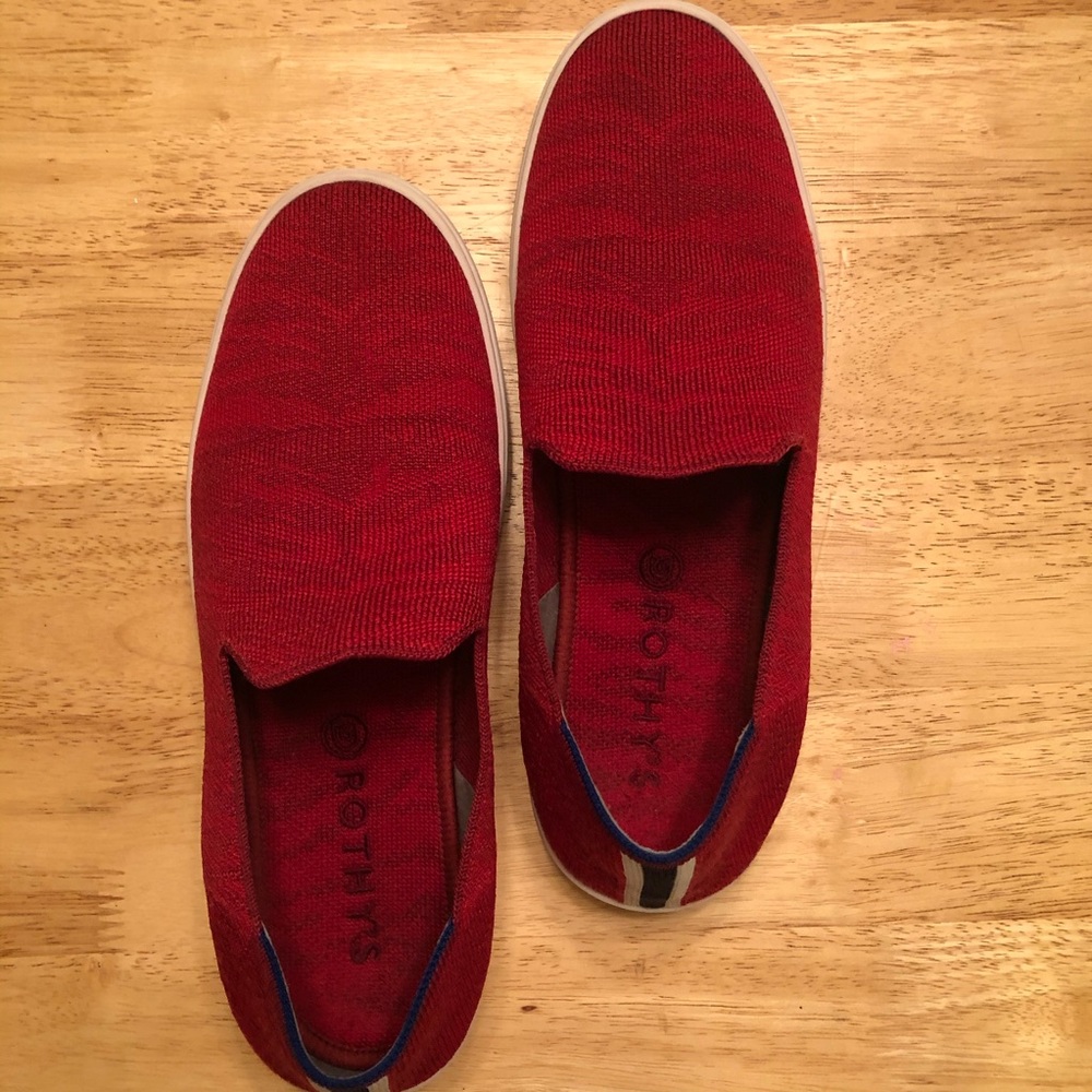 Rothy’s Red Tiger Sneakers 9.5